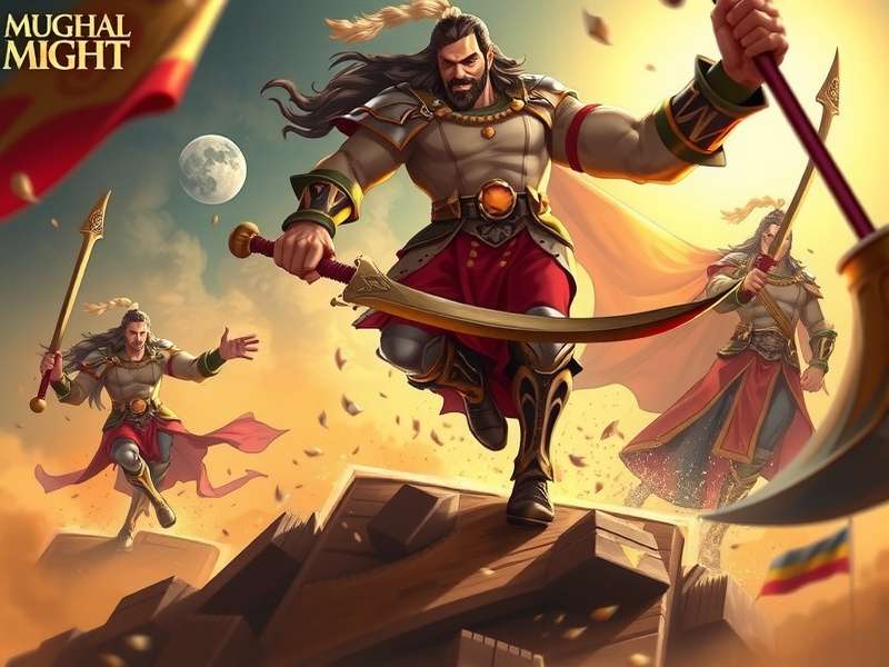 Mughal Might Battle Scene